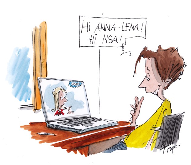 Cartoon Skype