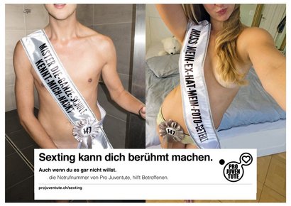 Plakatkampagne gegen Sexting